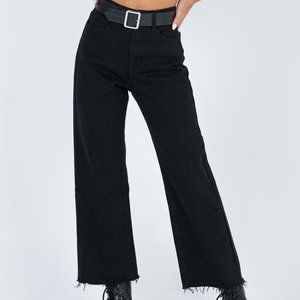 RUBY CROPPED JEAN BLACK DENIM